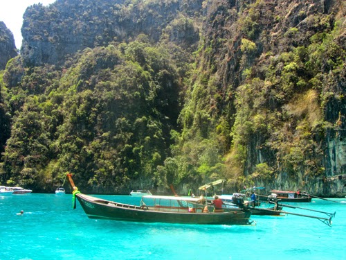 Loh Samah Bay on Koh Phi Phi Thailand island islands thai Loh Samah Bay on Koh Phi Phi Thailand island islands thai