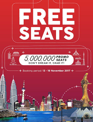 AirAsia Free Seats Zero Fares Flight Ticket Discount Offer Promo