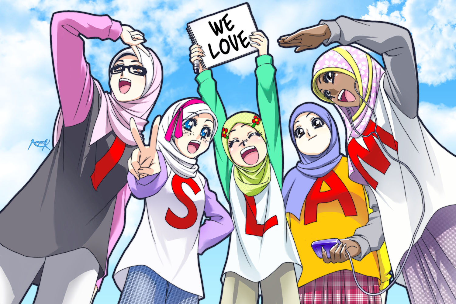 Gambar Kartun Islami Indonesiadalamtulisan Terbaru 2014