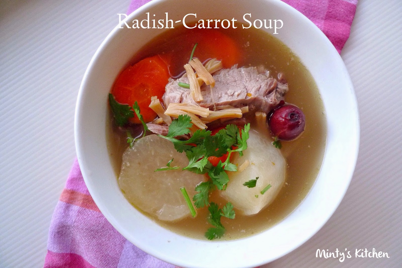 Mintys Kitchen: Radish and Carrot Soup