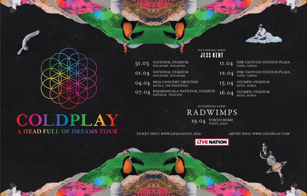 maghfirarifki Amazed by Coldplay, A Head Full of Dreams Tour in Singapore