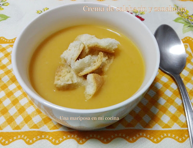 Crema De Calabacin Y Zanahoria
