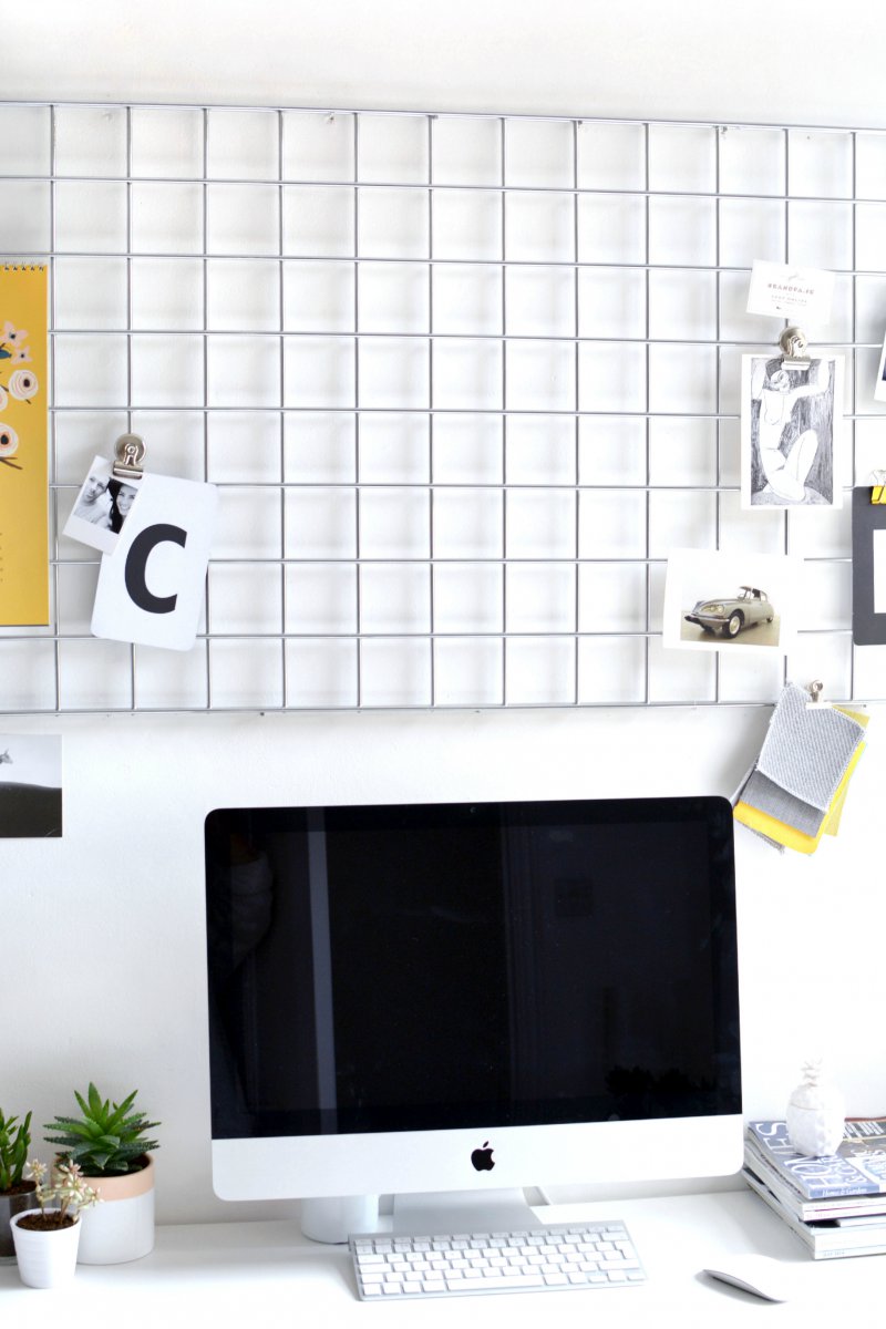 DIY home office memo board BURKATRON