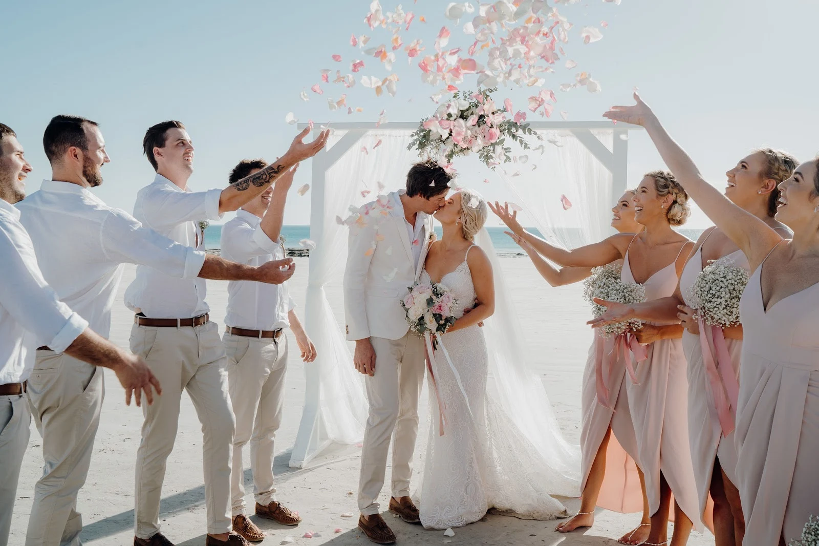 julia rau photography cable beach wedding broome brides by design bridal gown floral design cake