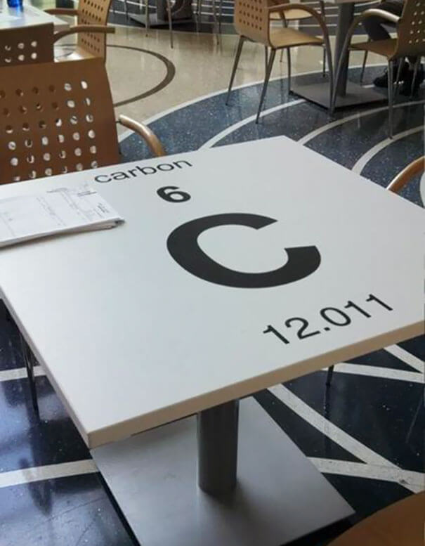 30 Extremely Intelligent School & University Ideas That Will Make You Jealous - The Science Building In My University Has Periodic Tables