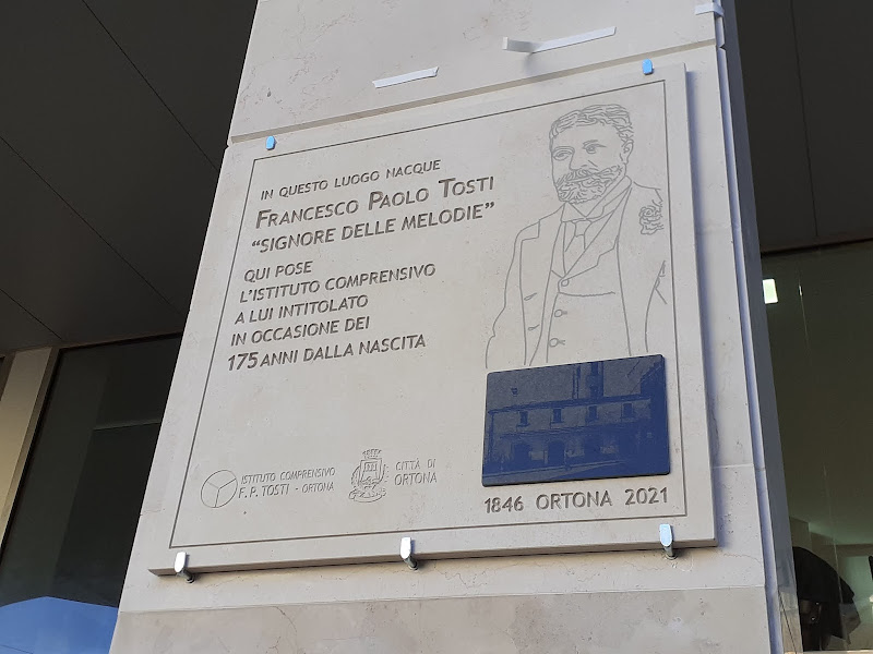 INAUGURATA LA TARGA COMMEMORATIVA SUL LUOGO DI NASCITA DEL MUSICISTA ORTONESE F.PAOLO TOSTI.