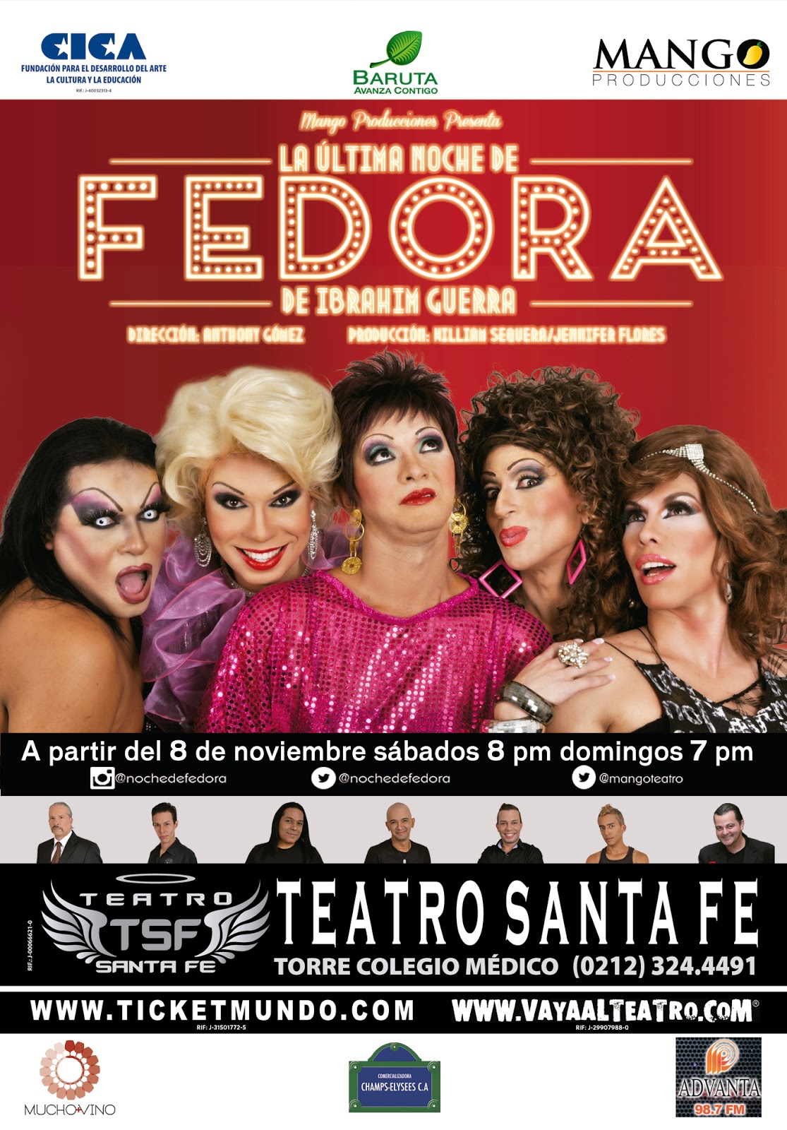 La última noche de Fedora toma el Teatro Santa Fe