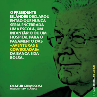 Ólafur Grímsson, presidente Islândia salvou 