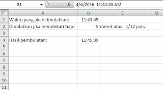 Rumus Excel Membulatkan Waktu Pada Menit Menit Tertentu