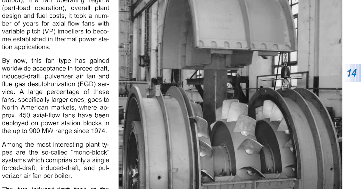 FANS in thermal power plant