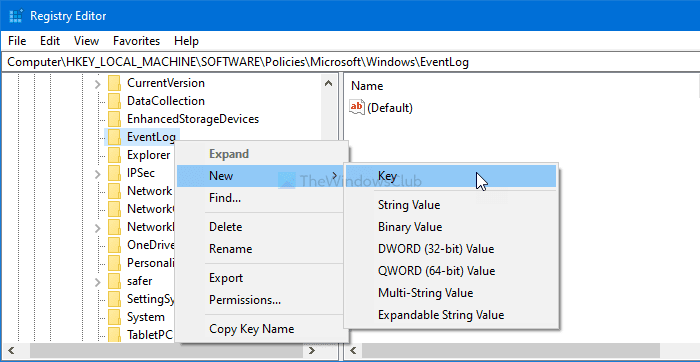 Windows10でデフォルトのイベントログファイルの場所を変更する方法