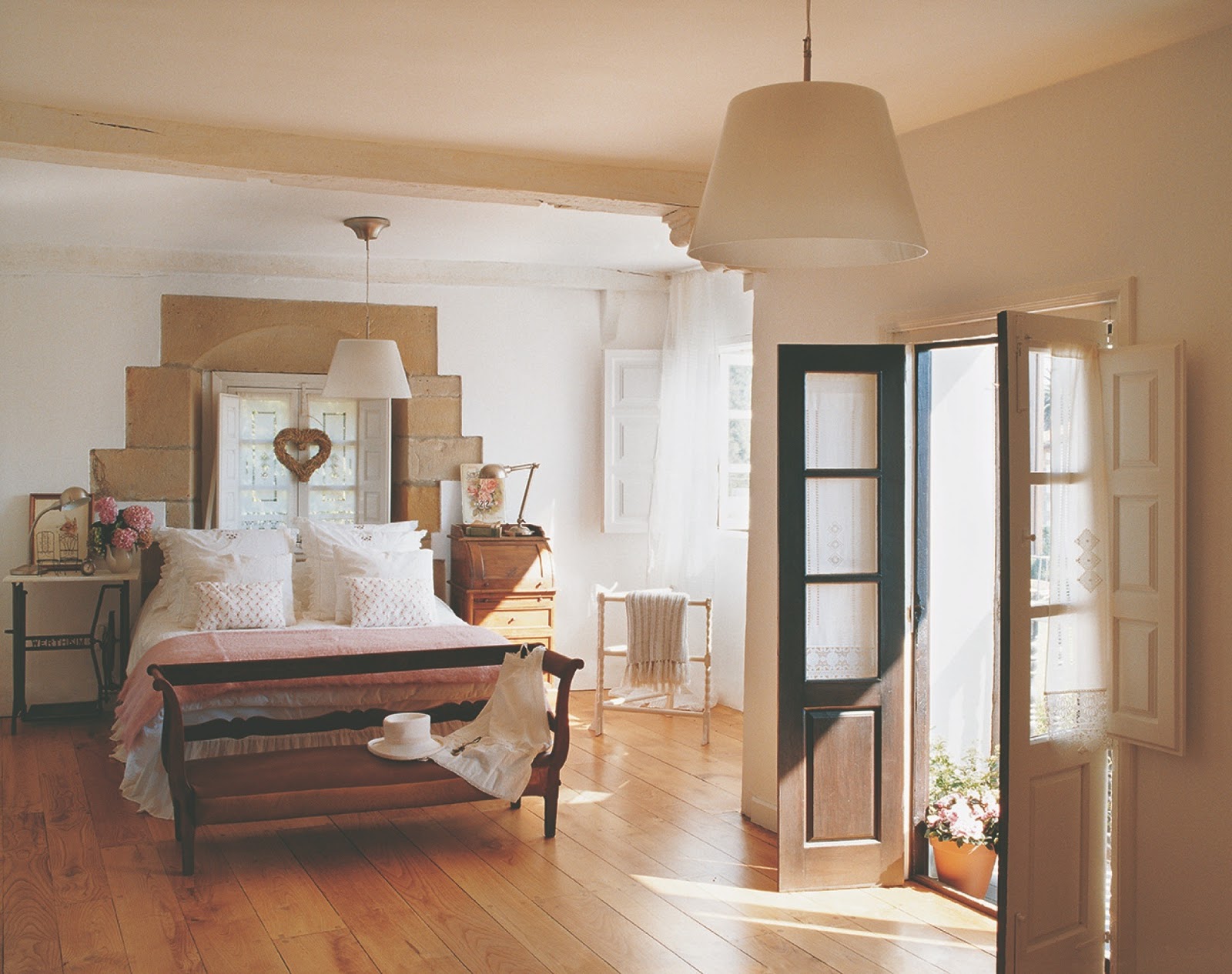 Ideas para un dormitorio de inspiración rústica