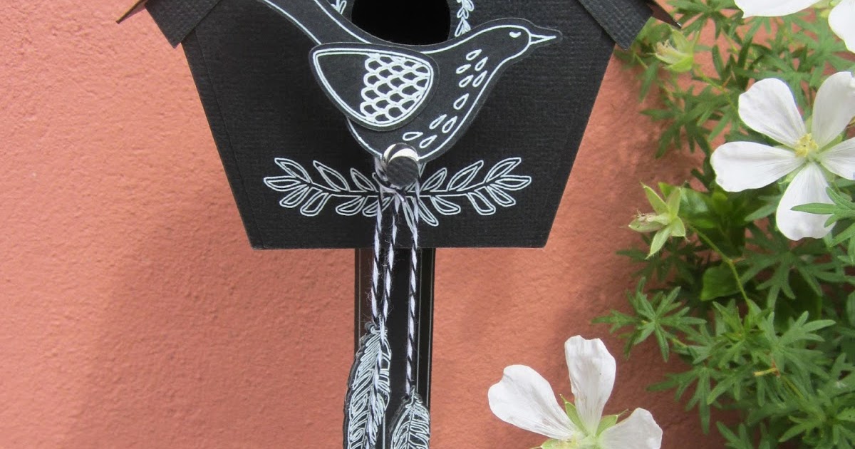 Crafting Quine Chalkboard Birdhouse