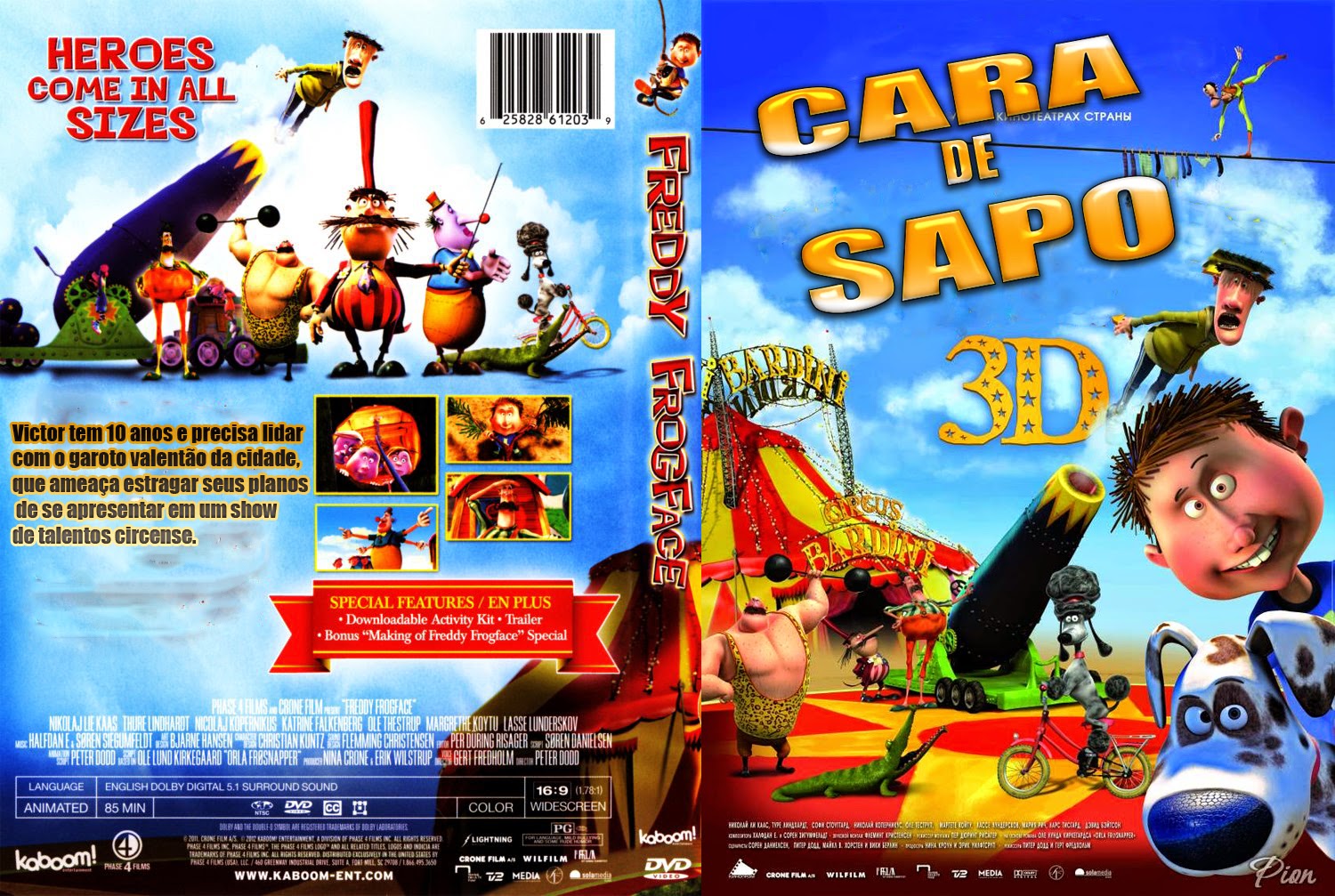 CAPA DO FILME CARA DE SAPO ZICA TOP CAPAS