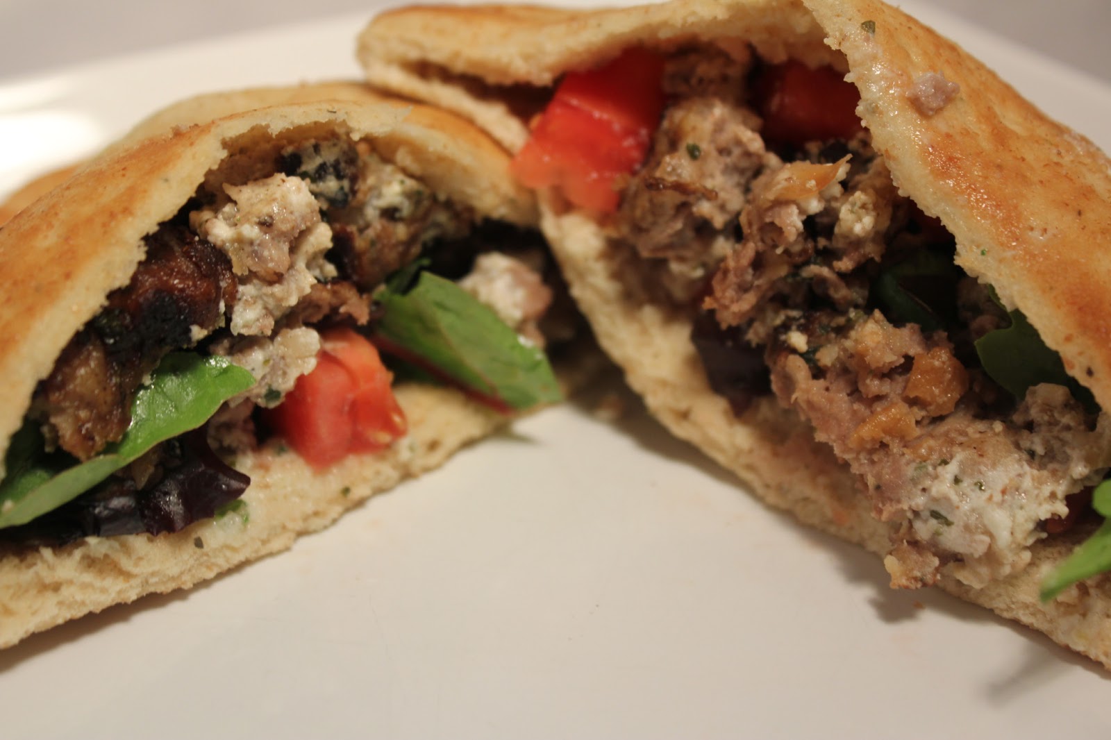 Vicky's Online Cookbook Minted Lamb Burgers/Pitas