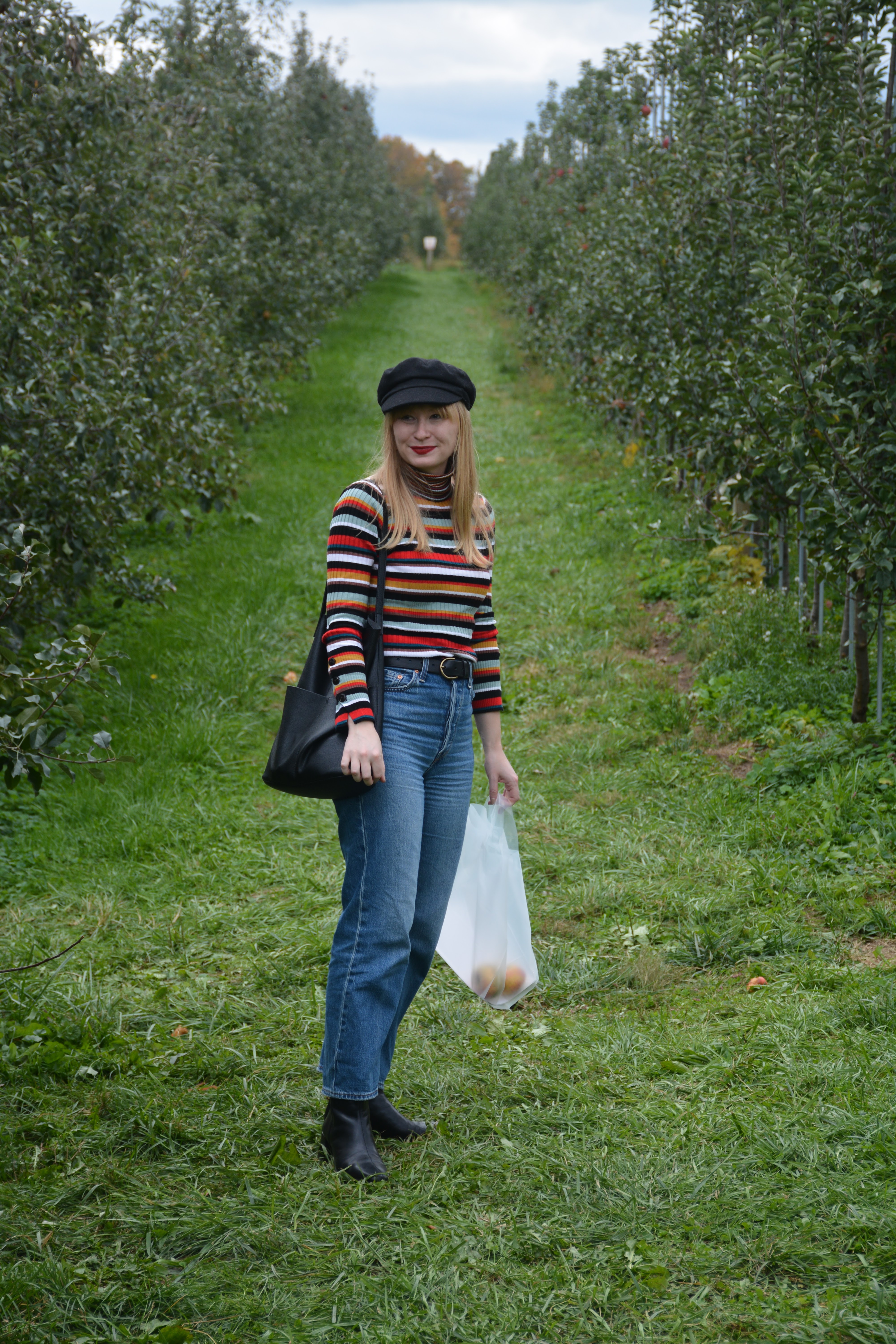 A Simple Fall Outfit for Apple Picking | Organized Mess