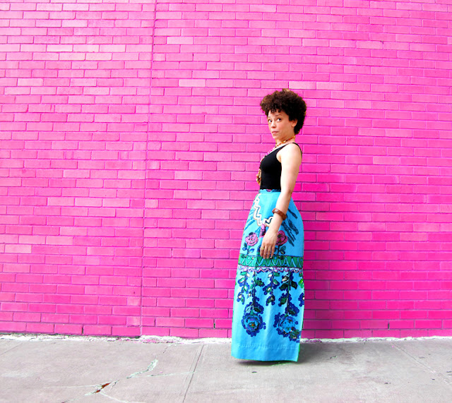 oonaballoona | a sewing blog | anna sui mood fabrics | linen maxi skirt
