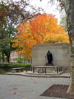 The Tomb of the Unknown Soldier in Washington Square in Philadelphia