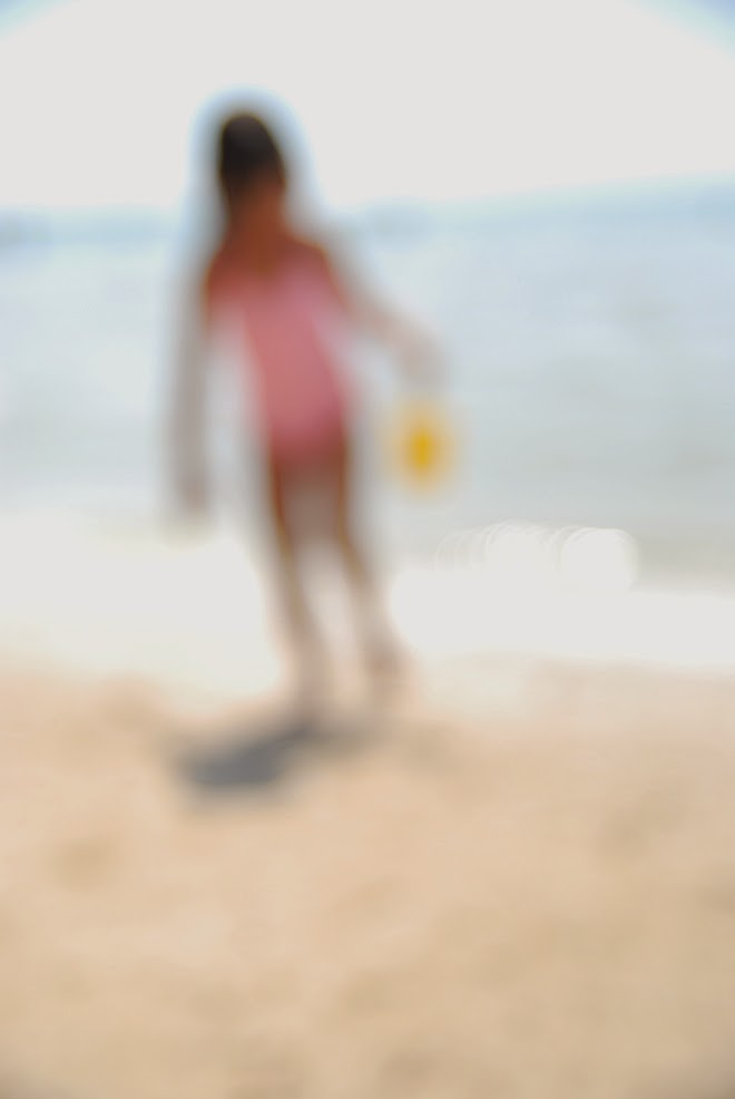 diy blurred beach photo art inspired by Thom Filicia