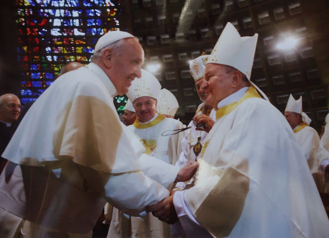 Dom Marcos Piatek e o papa Francisco - JMJ - Rio de Janeiro - 2013
