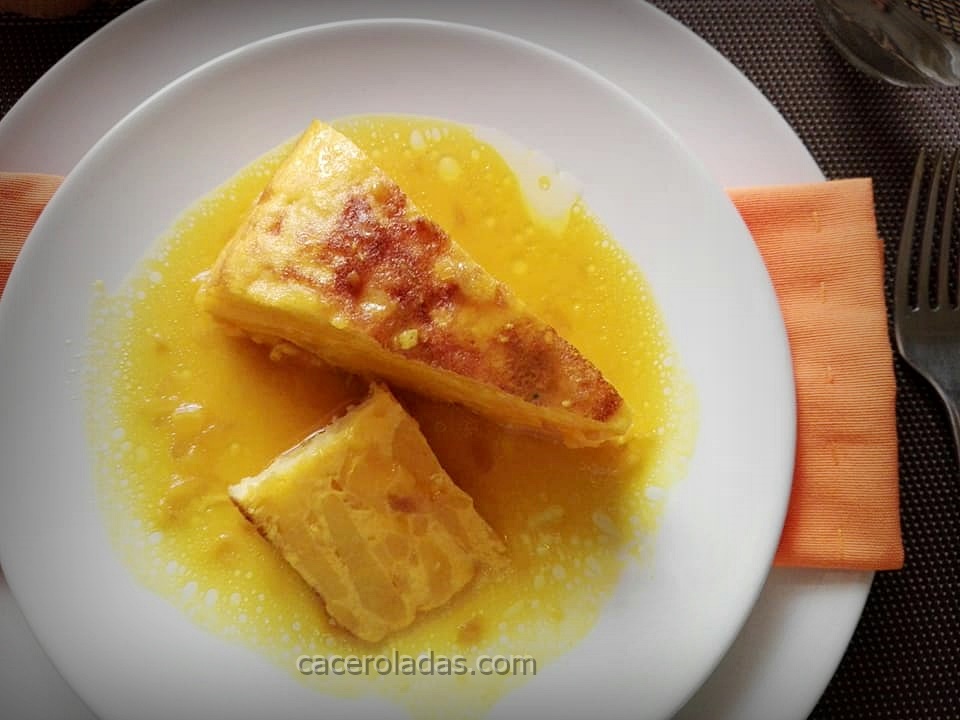 Tortilla de patatas guisada Caceroladas