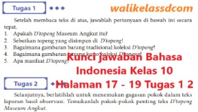 Kunci Jawaban Bahasa Indonesia Kelas 10 Halaman 17 19 Tugas 1 Dan Tugas 2 Wali Kelas Sd