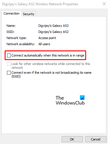 Windows 10이 Wi-Fi 네트워크에 자동으로 연결하지 못하도록 중지