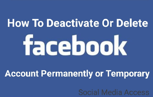How to deactivate facebook 2020