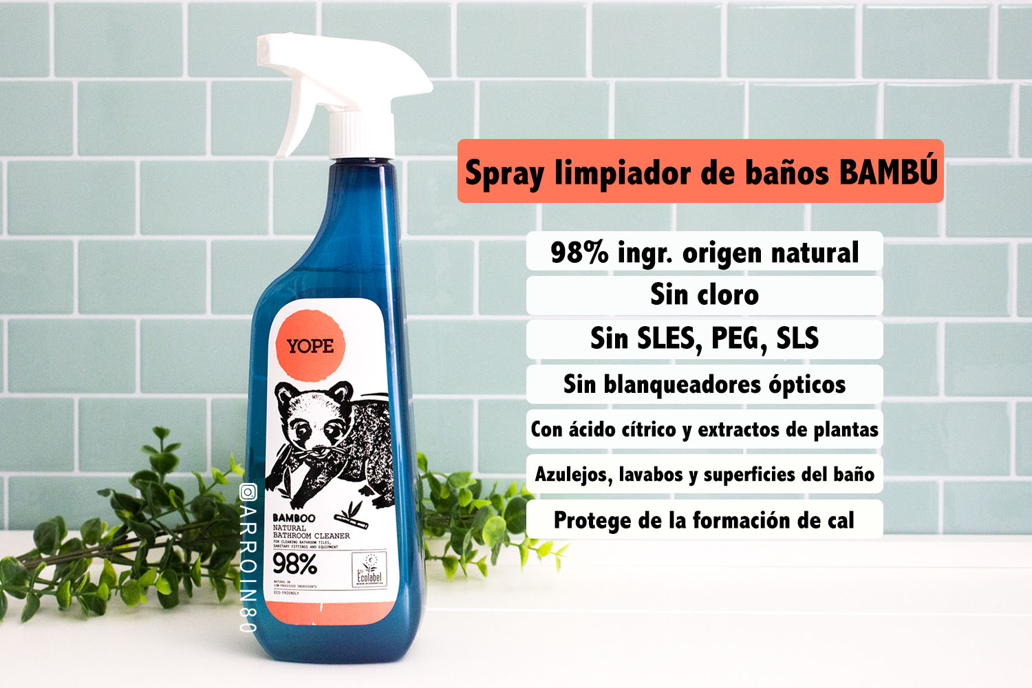 Spray limpiador multiusos - Bambú - YOPE