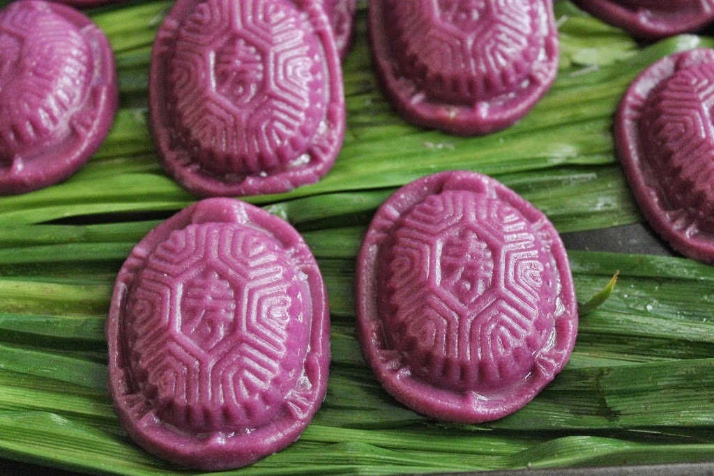 紫薯椰丝红龟糕
