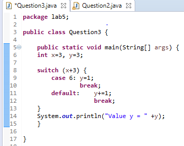 Computer Programming: Lab 5 Switch Statement, Logical Operators and ...