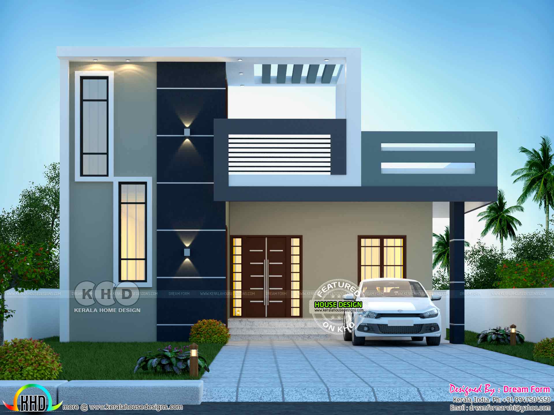 2 Bedrooms 1400 Sq. Ft. Modern Home Design - Kerala Home Design And Floor  Plans - 9K+ House Designs