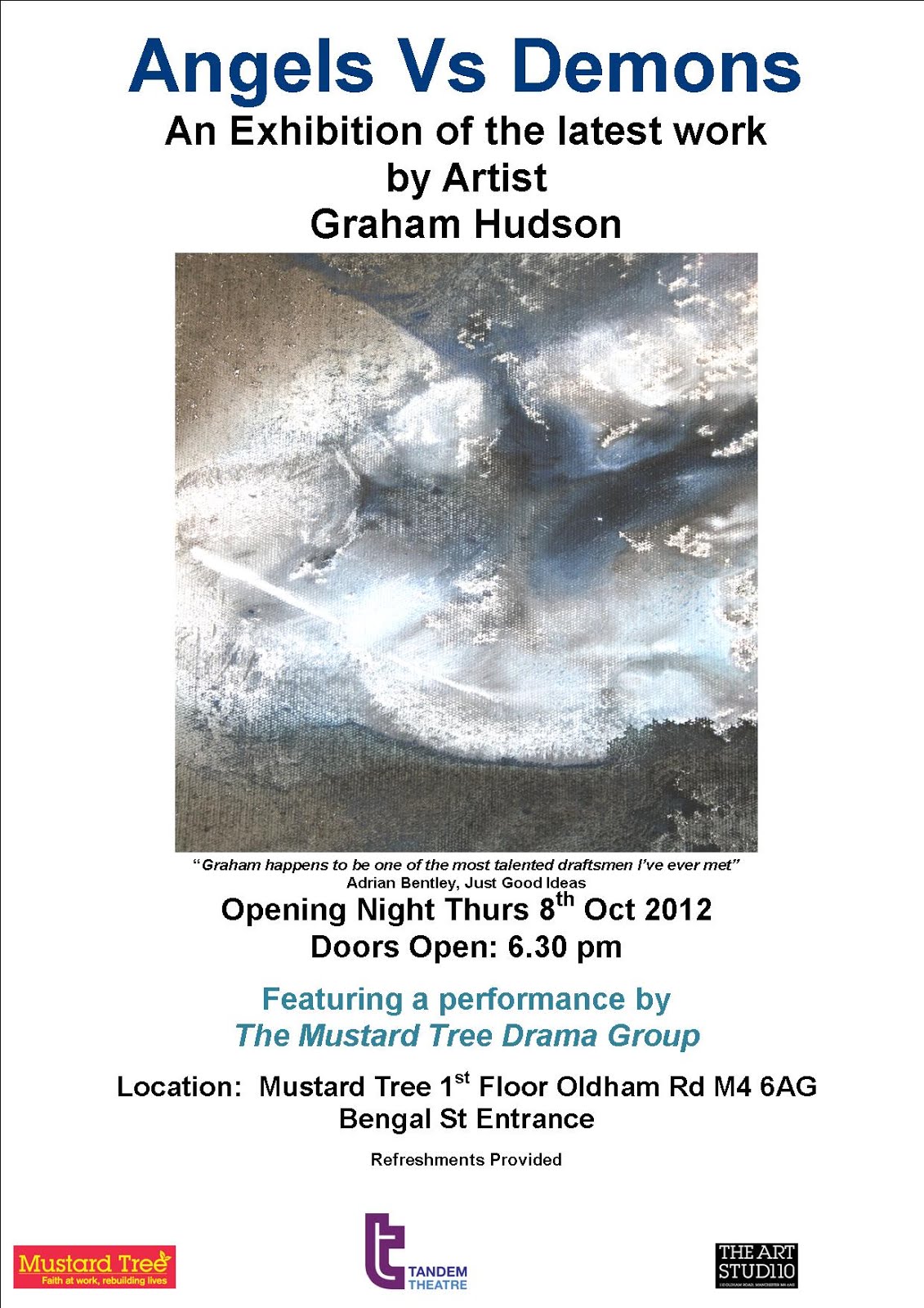 Zest Activities North Manchester Free Art Exhibition At The Mustard Tree