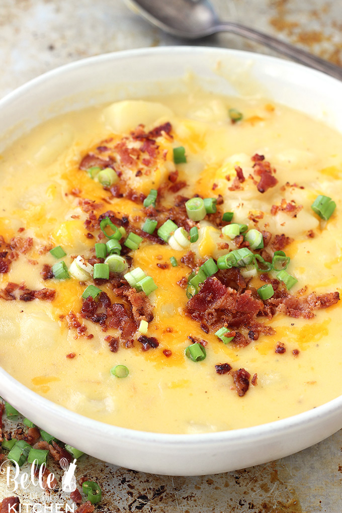 INSTANT POT LOADED POTATO SOUP (WITH A SLOW COOKER VERSION) VARIOUS