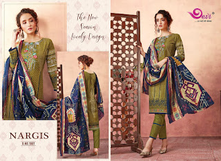 Devi Nargis Pure Lawn Cotton Dress Material catalog