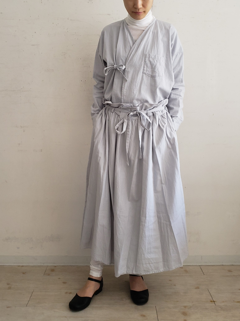 Donovan ゴーシュ コットンウールビエラ ワンピース シャツカーディガン