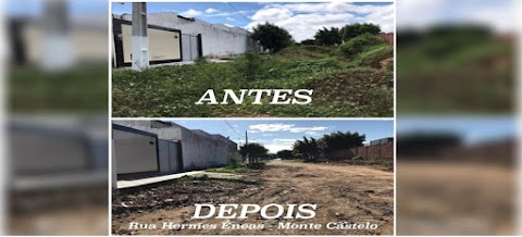 Serviço Realizado na Rua Hermes Enéas no Bairro Monte Castelo em Patos-PB