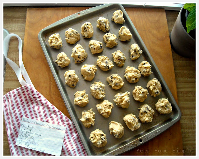Keep Home Simple Freezing Chocolate Chip Cookie Dough
