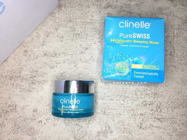 sleeping mask clinelle hydracalm