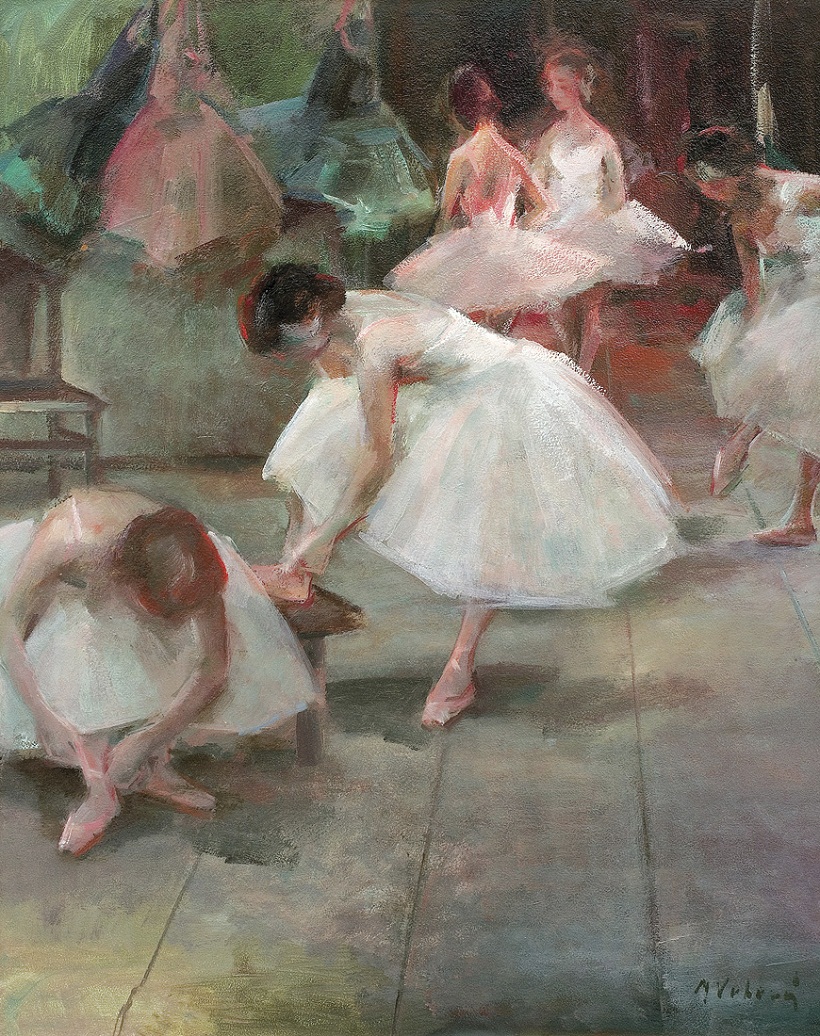 "Ballet Dancers" by Miloslava Vrbova-Stefkova "Ballet Dancers" by Miloslava Vrbova-Stefkova