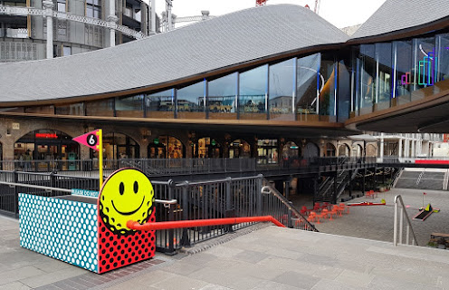 CLUB GOLF pop-up crazy colf course at Coal Drops Yard in King's Cross, London
