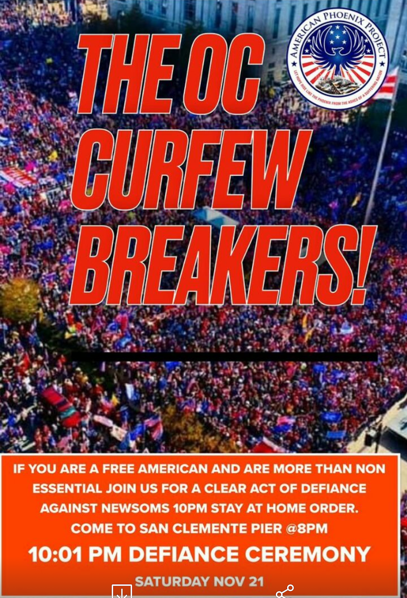Political Pistachio Orange County Curfew Breakers Curfew Defiance