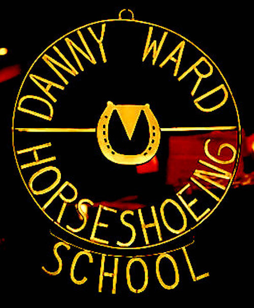 sign at Danny Ward Horseshoeing School Danny Ward Horseshoeing School sign