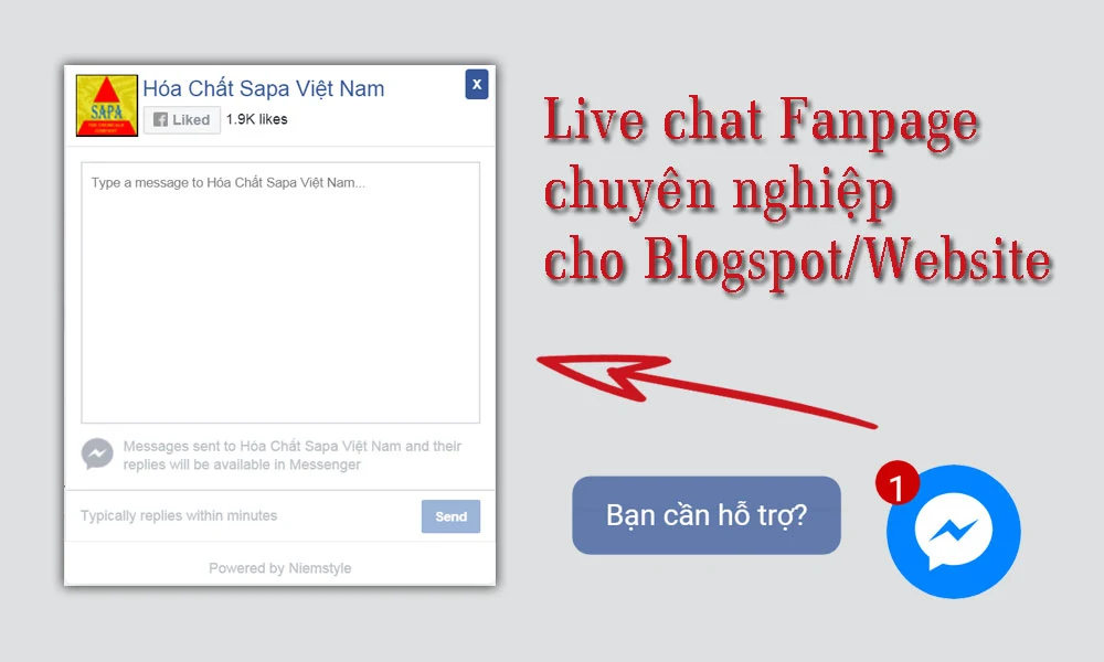 Tạo live chat fanpage chuyên nghiệp cho blogspot hoặc website