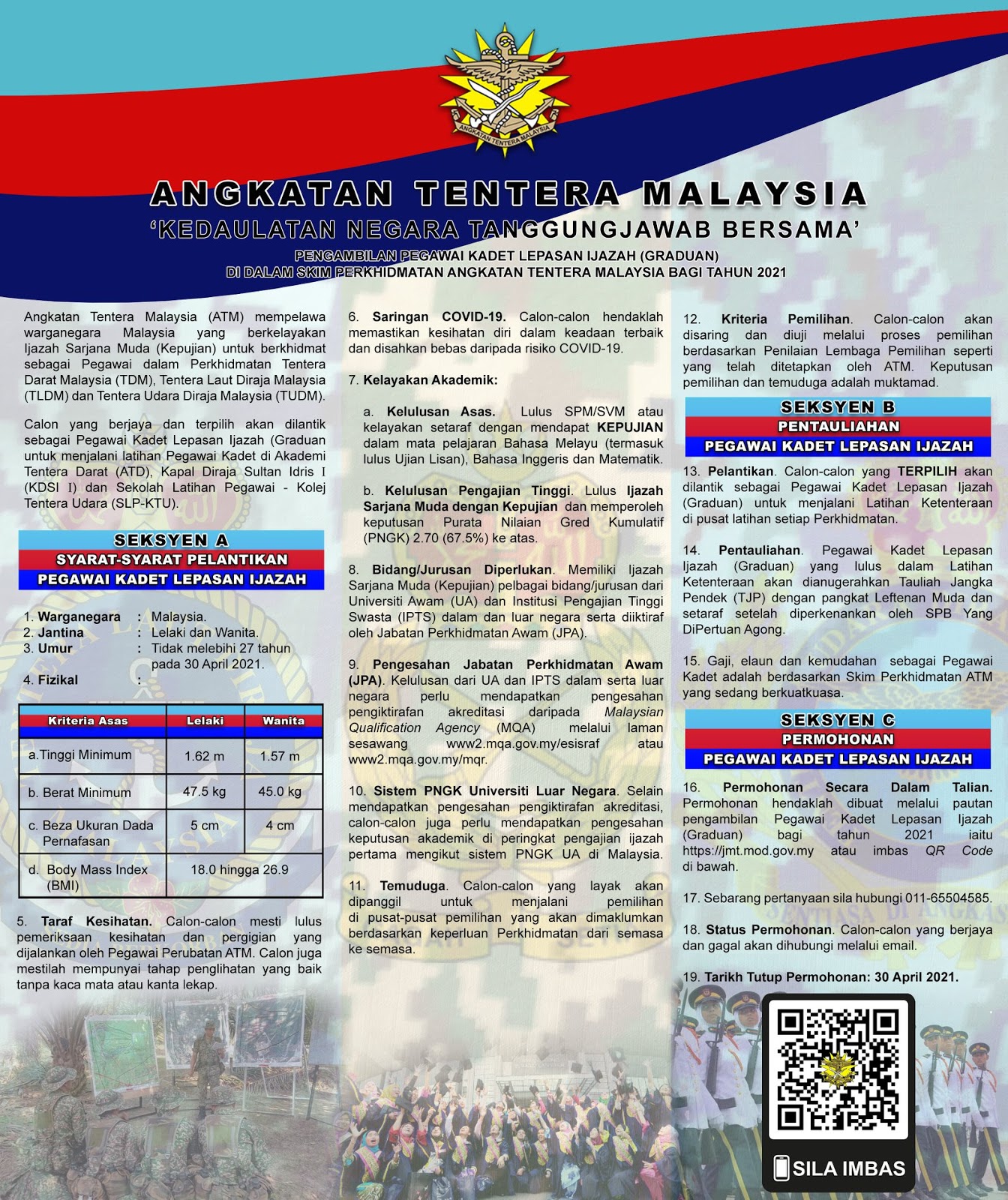 Permohonan Pengambilan Angkatan Tentera Malaysia Atm Appkerja Malaysia
