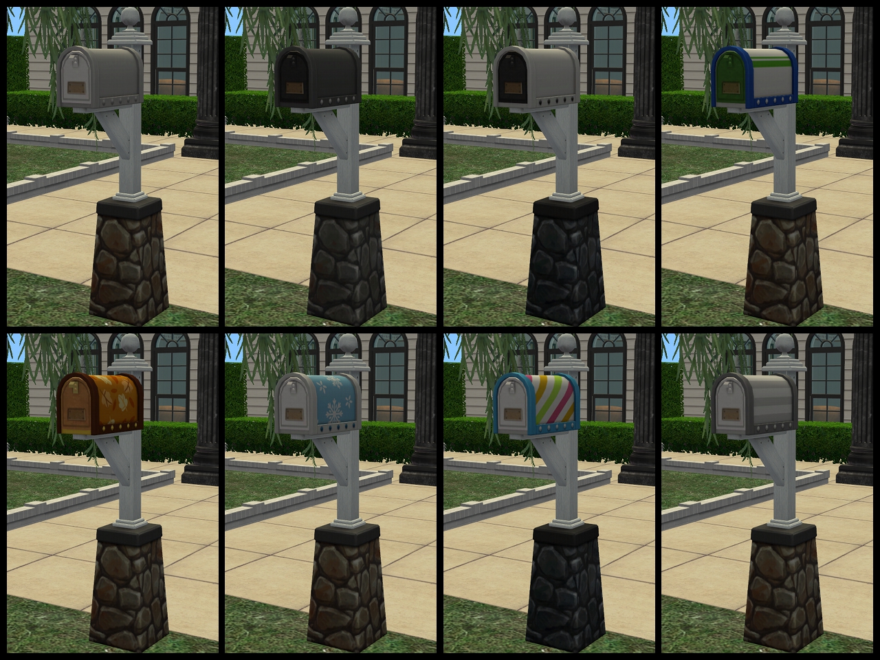 TheNinthWaveSims The Sims 2 The Sims 4 Festively Fashioned Mailbox