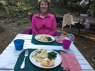 Crab Cake Dinner at Campground