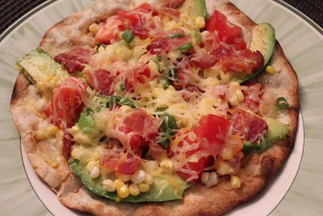 Grilled Mexican tortilla pizzas
