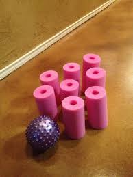 Pool Noodle Bowling Pins