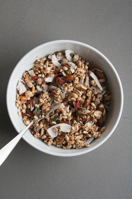 Granola di orzo soffiato fatta in casa